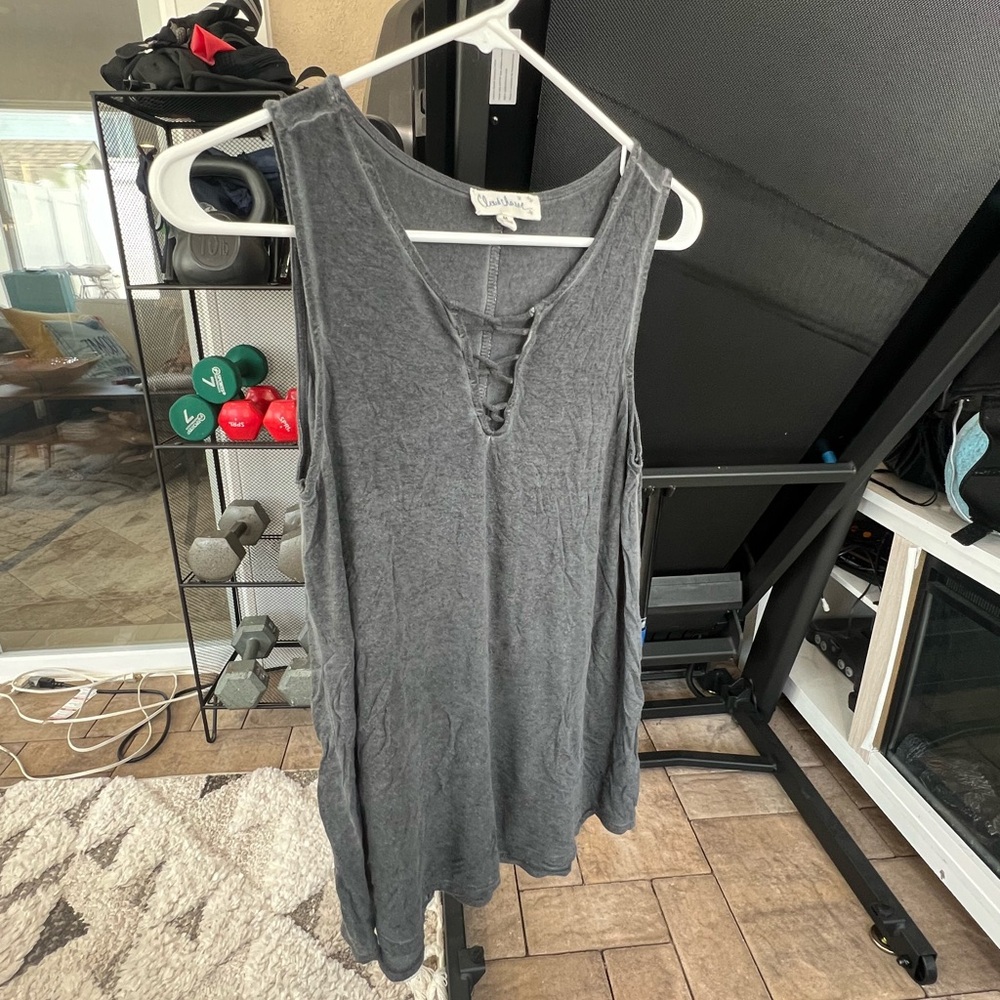 Cloud Chaser Gray Tank Top- Medium